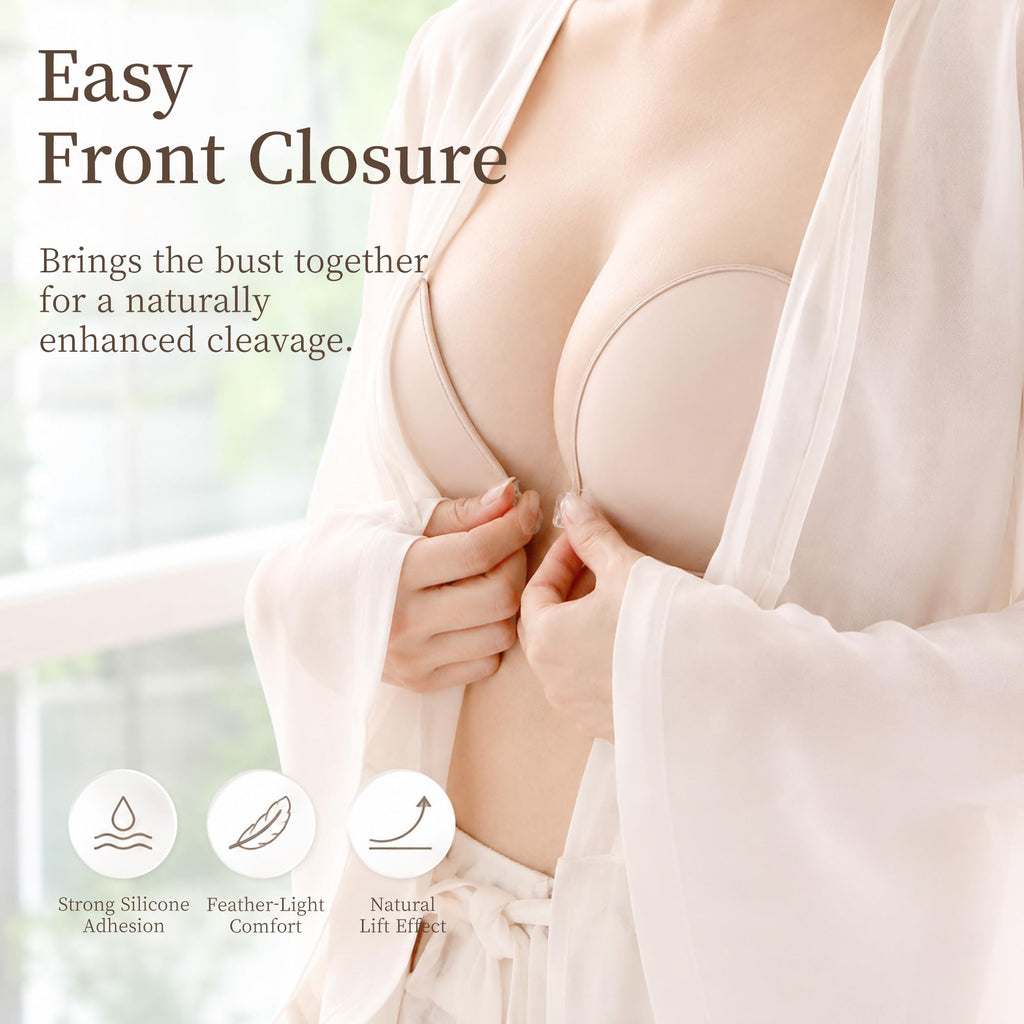 Ultra Sticky Adhesive Bra for Invisible Resuable Strapless Self Push up